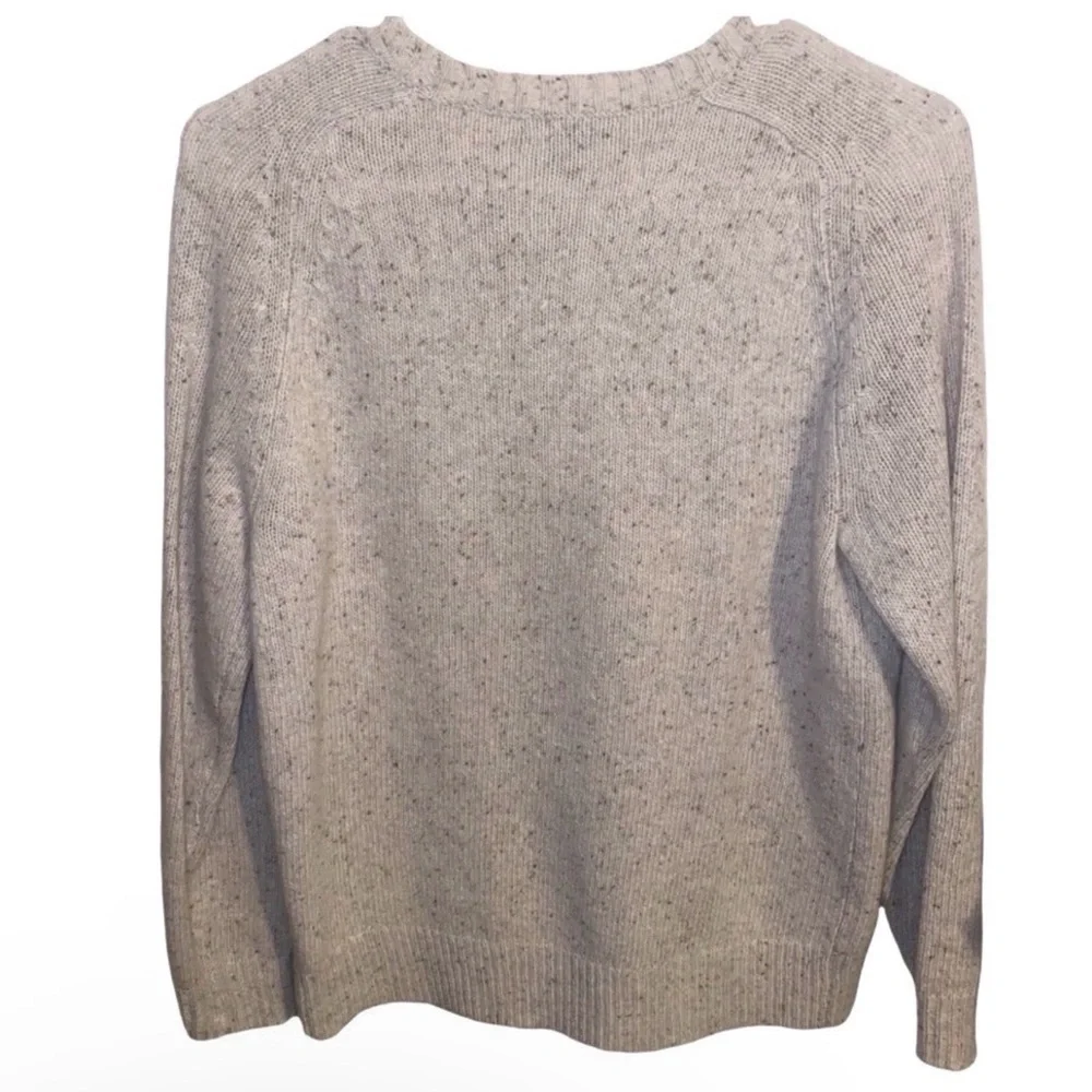 J. CREW Donegal Lambs Wool Crewneck Jeweled Sweater Size S